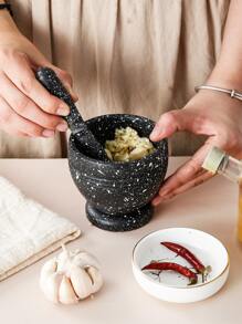 1 Bộ Máy Xay Tỏi Bằng Tay, Dụng Cụ Cắt Rau Củ Quả, Đồ Dùng Nhà Bếp, Dao Cắt, Thực Phẩm, Salad, Trang Trí, Bảo Quản, Tiệc, Sinh Nhật. - Xám - Xem 2