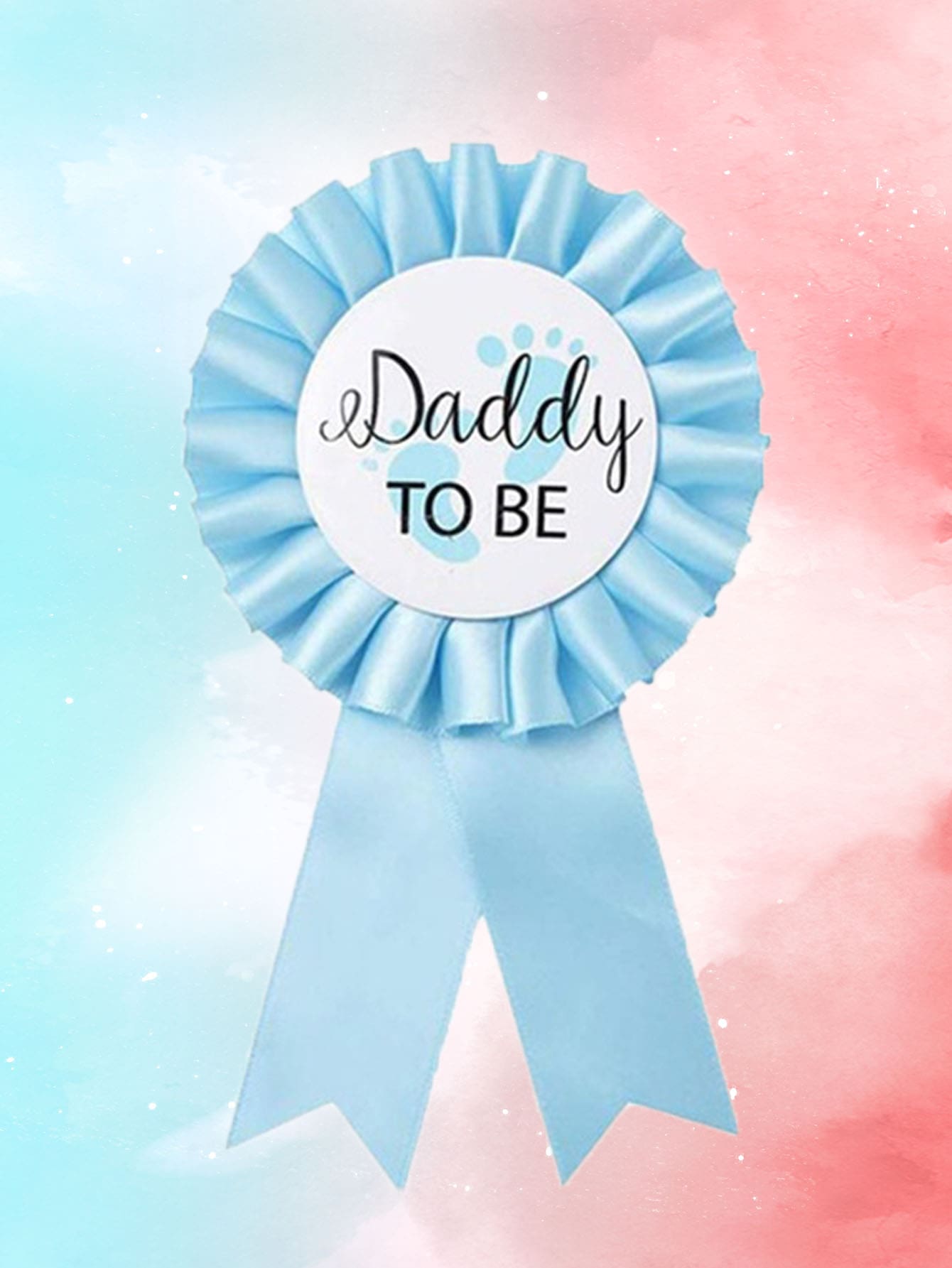 1入組字母圖案胸章 - 藍色 - 查看 1