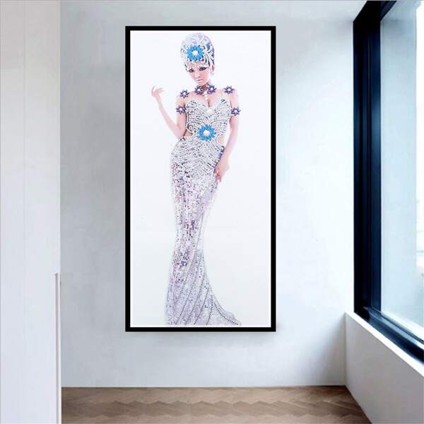 

Figure Graphic DIY Diamond Unframed Painting, Multicolor