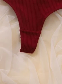 5件字母貼布內褲套裝 - 彩色 - 查看 4