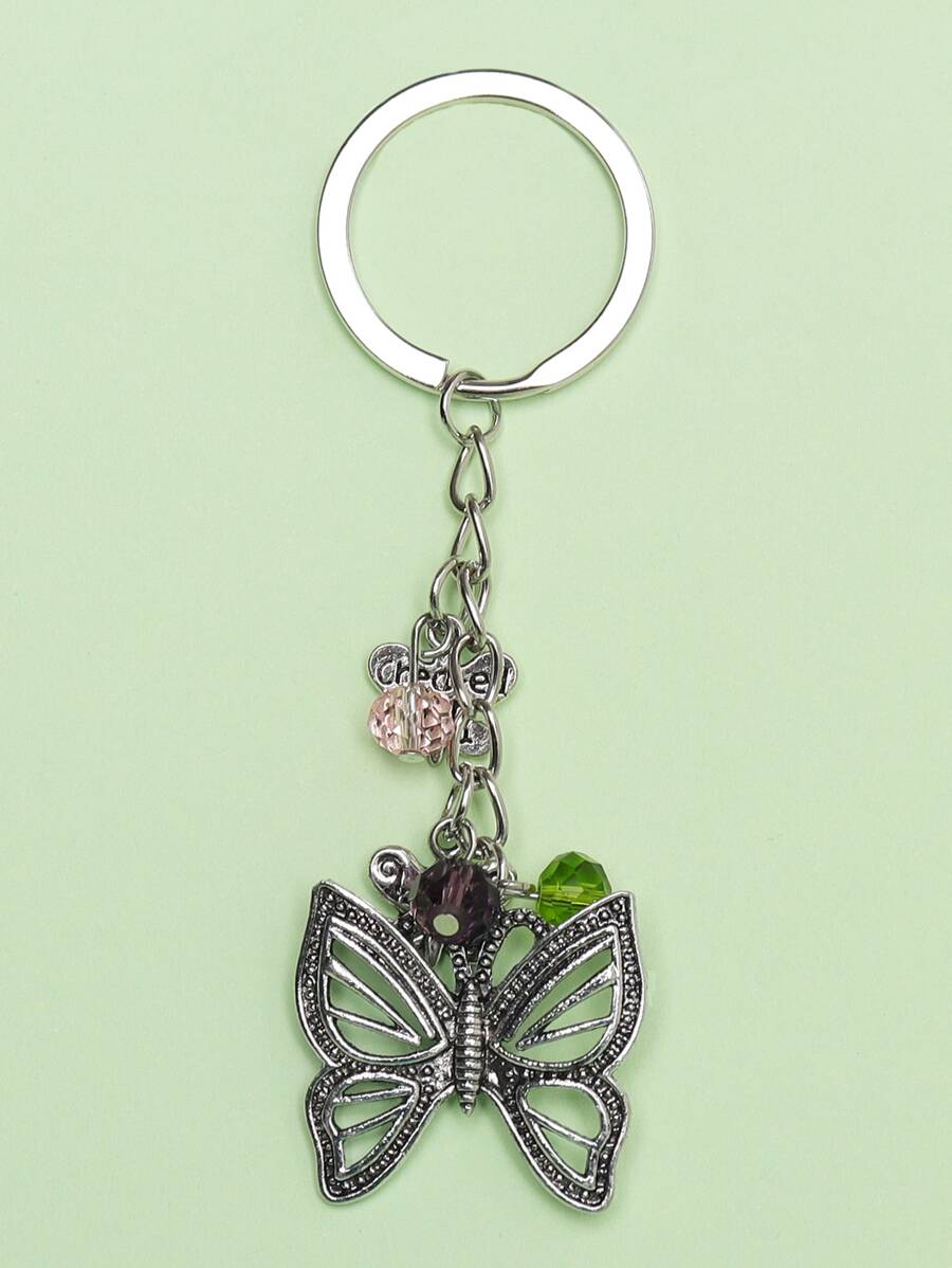 Cute Funny Middle Finger Stickman Keychain Fuxk You Doodle Keyrings Gift