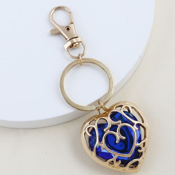 

Heart Charm Keychain, Multicolor