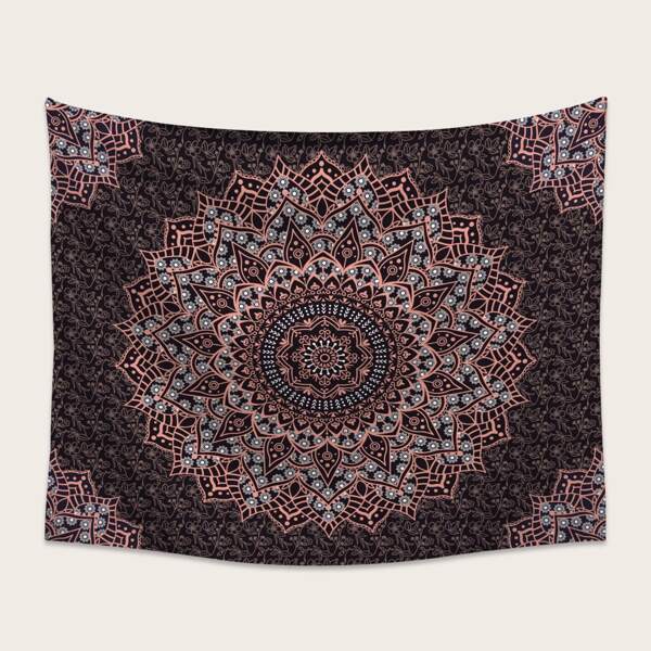 

Mandala Print Tapestry, Multicolor