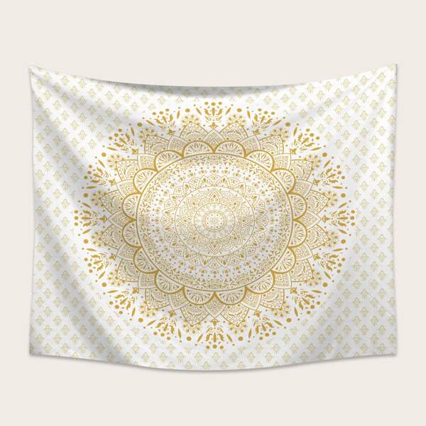 

Mandala Print Tapestry, Multicolor