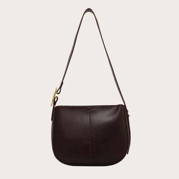 

Minimalist Saddle Bag, Coffee brown
