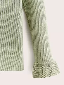 Casual Vlak Cardigans voor kleutermeisjes Geplisseerde Voorpand met Knoopjes