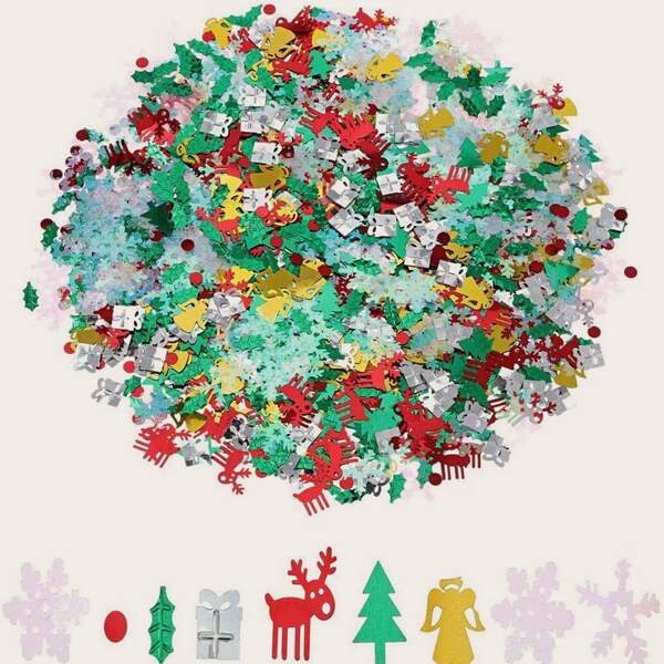 

1pack Christmas Throwing Confetti, Multicolor