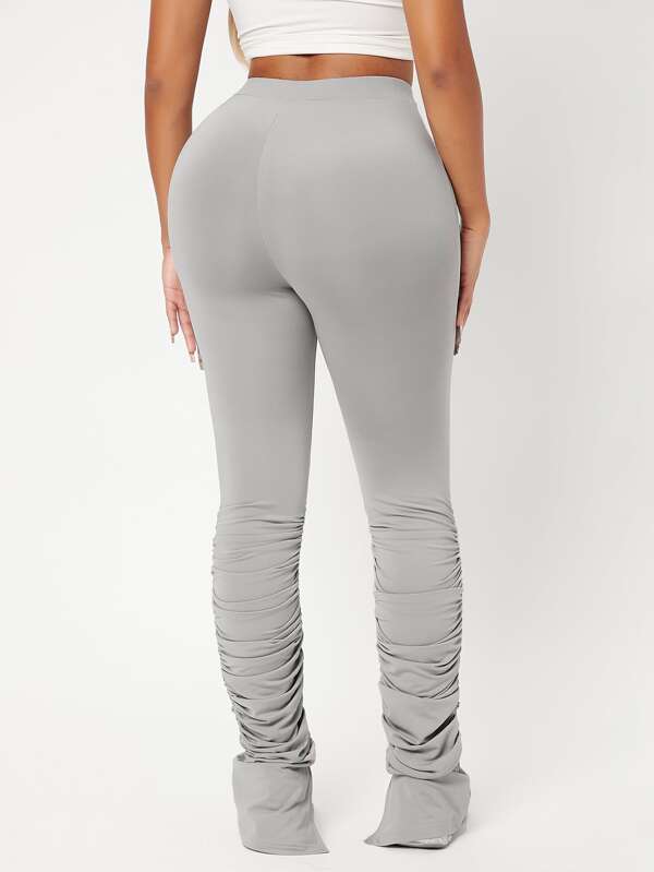 SHEIN SXY High Waist Skinny Stacked Pants SHEIN USA