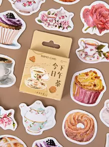 1box Food Print Sticker - Multicolor - View 1