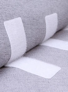 5pcs Non-slip Fixed Sticker, Rectangle Shaped Sticky Hook Loop Fastener For Sofa - White - View 7