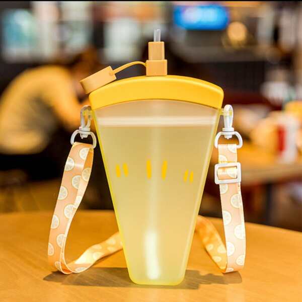 

1pc Fruit Design Water Bottle, Orange
