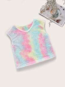 Girls Ombre Flannel Tank Top - Multicolor - View 1