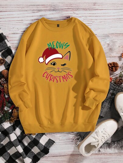Kersttrui voor dames Merry Christmas sweatshirt, grappige