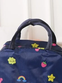 1 pieza Bolsa térmica con estampado de dibujos animados - Multicolor - Ver 2
