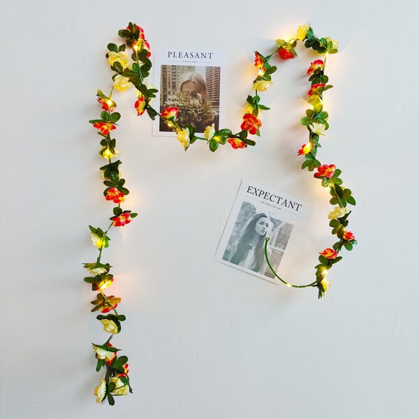 

1pc 2m Artificial Vine Light, Yellow