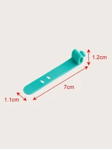 4 bộ tổ chức cáp dữ liệu silicone - màu xanh lá - Xem 3