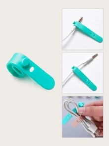 4 bộ tổ chức cáp dữ liệu silicone - màu xanh lá - Xem 4