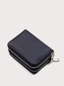 Pebble Embossed Card Holder Business Casual - Black - View 1