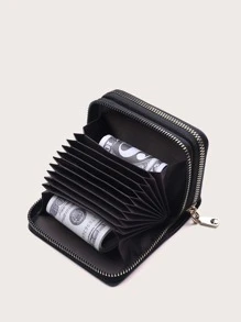 Pebble Embossed Card Holder Business Casual - Black - View 2