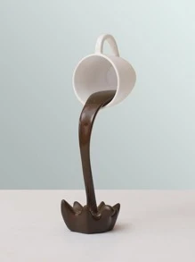 咖啡倒懸杯藝術裝飾 - 彩色 - 查看 1