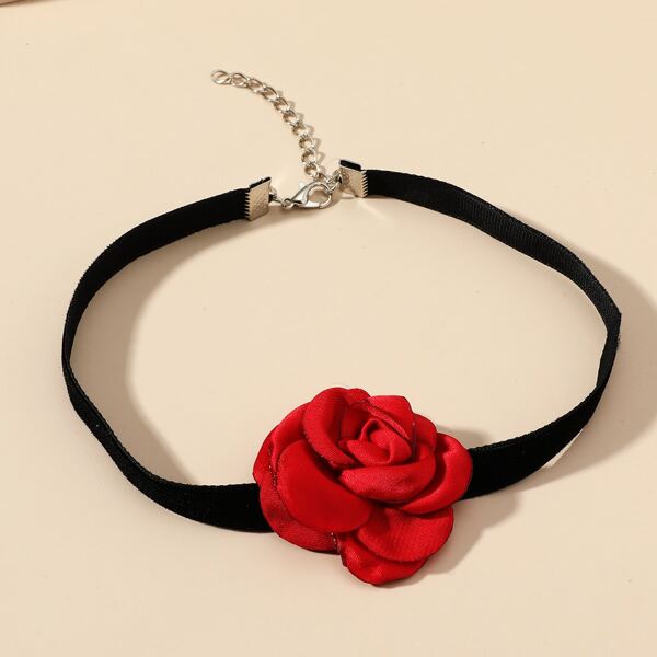 

Flower Decor Choker, Multicolor