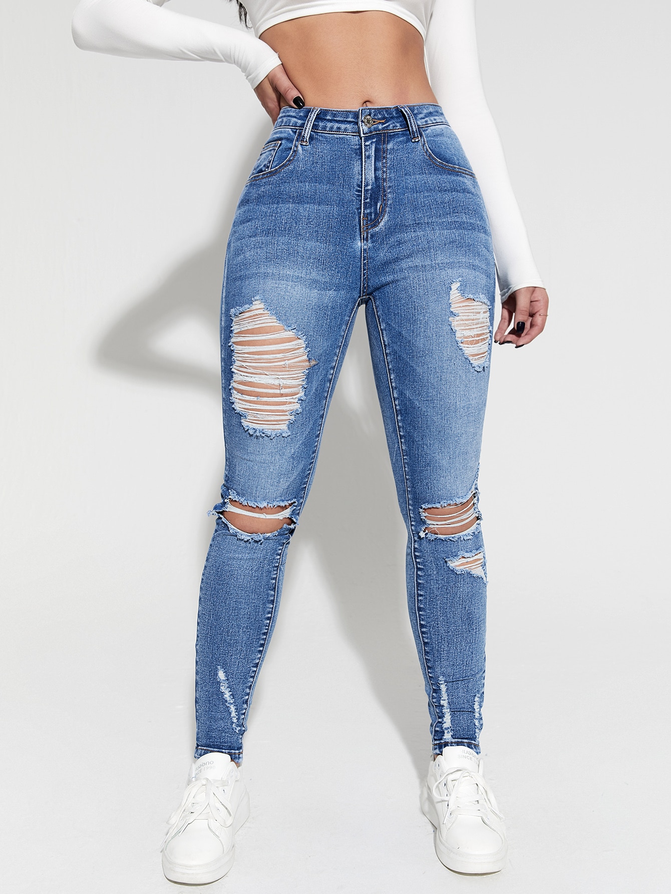 Ripped Skinny Jeans | SHEIN South Africa