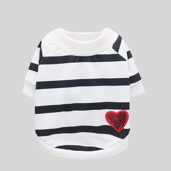 

Striped Pattern Pet Sweatshirt, Multicolor