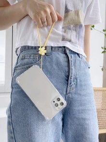 Funda de celular transparente con acollador - transparente - Ver 3