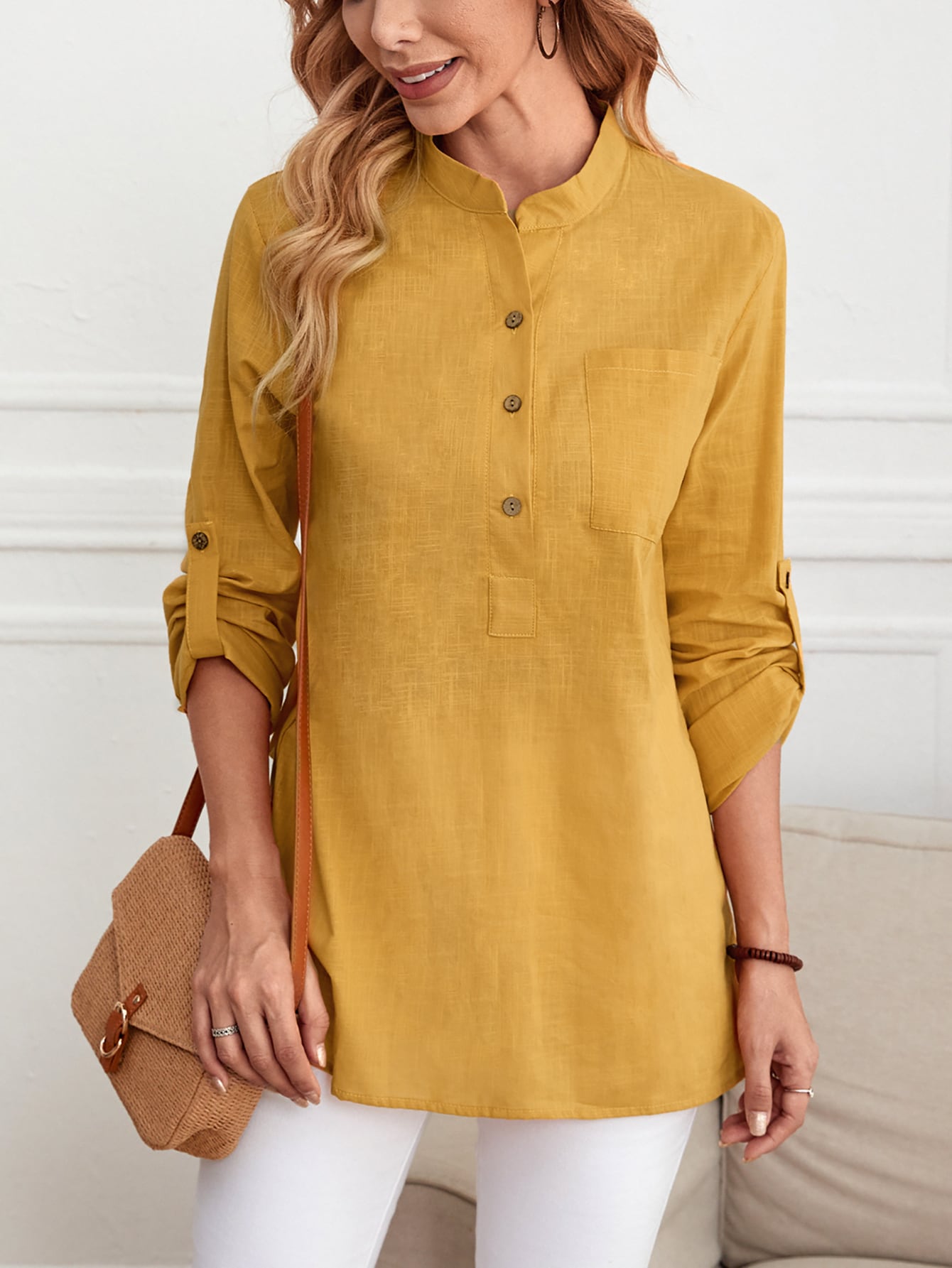 Camicia a Quadri Maniche lunghe in Flanella BUGATTI 9350-48310