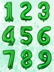 H.L.BALLOON 1 套 32 英寸绿色数字气球和 16 英寸绿色数字 1，圣诞节 - 綠色 - 查看 1