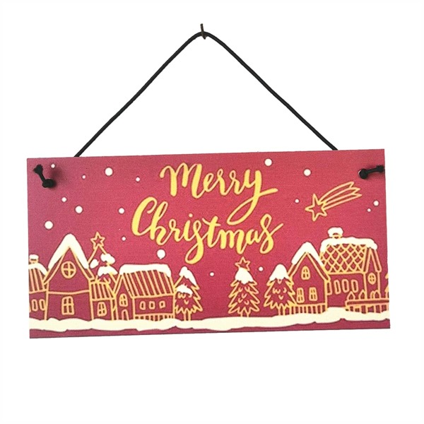 

1pc Christmas Slogan Graphic Decorative Garden Sign, Multicolor