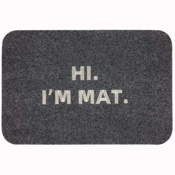 

Slogan Graphic Outdoor Rug, Dark grey