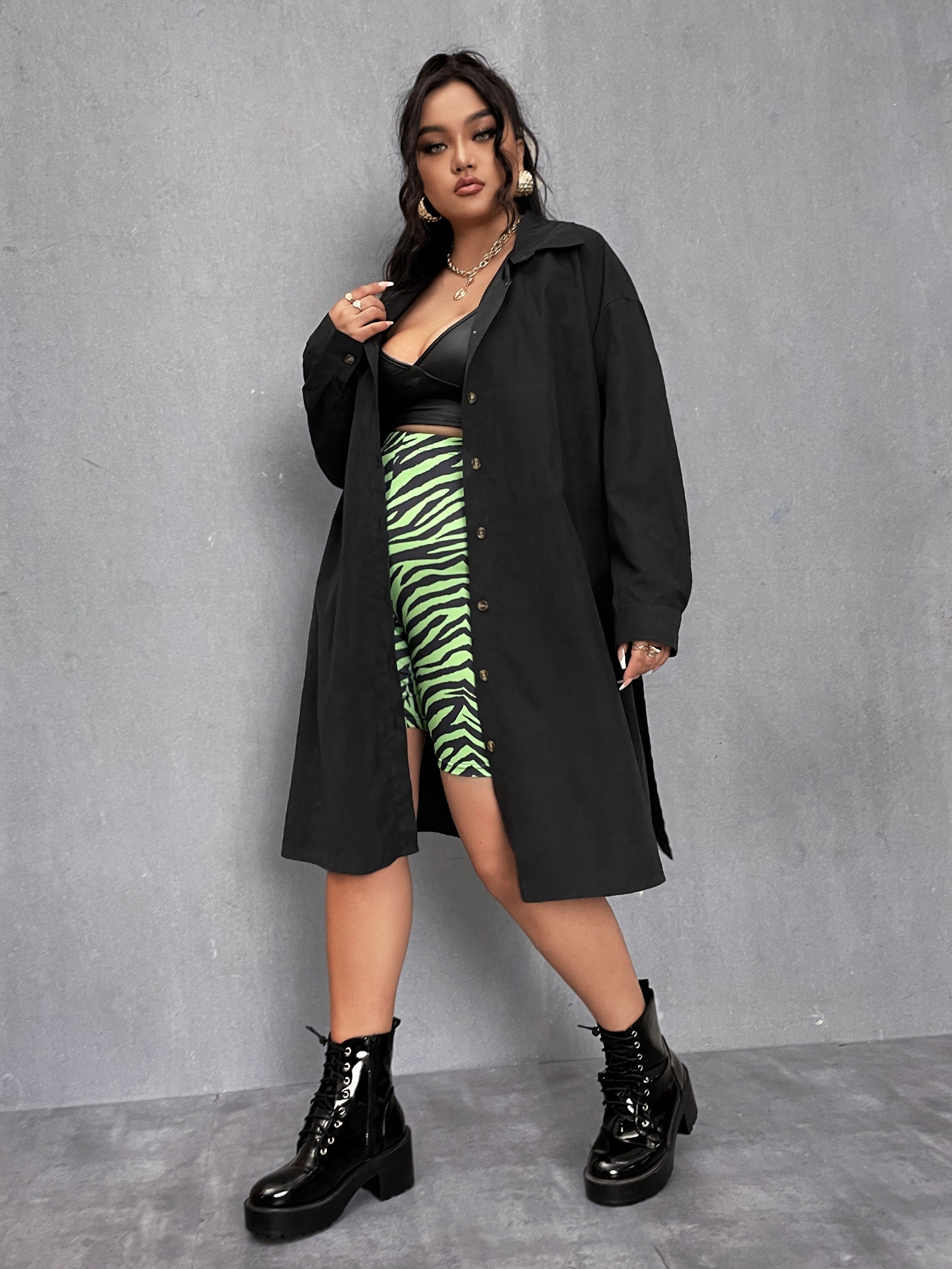 shein plus size coats