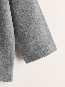 Cardigans bé Nút màu trơn Giải trí - Xám - Xem 4