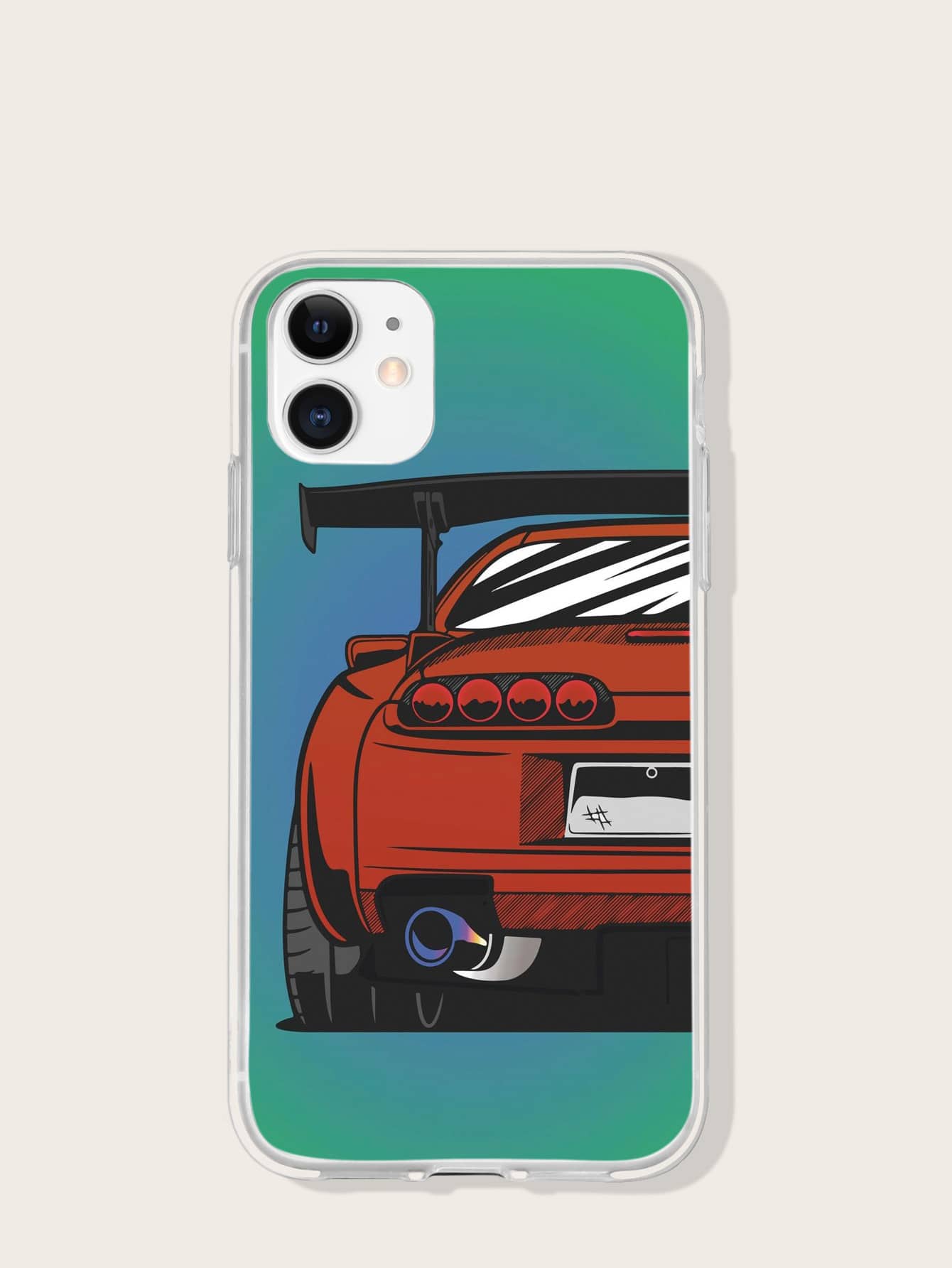 Cartoon Car Pattern Phone Case - Multicolor - View 1