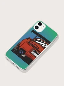 Cartoon Car Pattern Phone Case - Multicolor - View 2