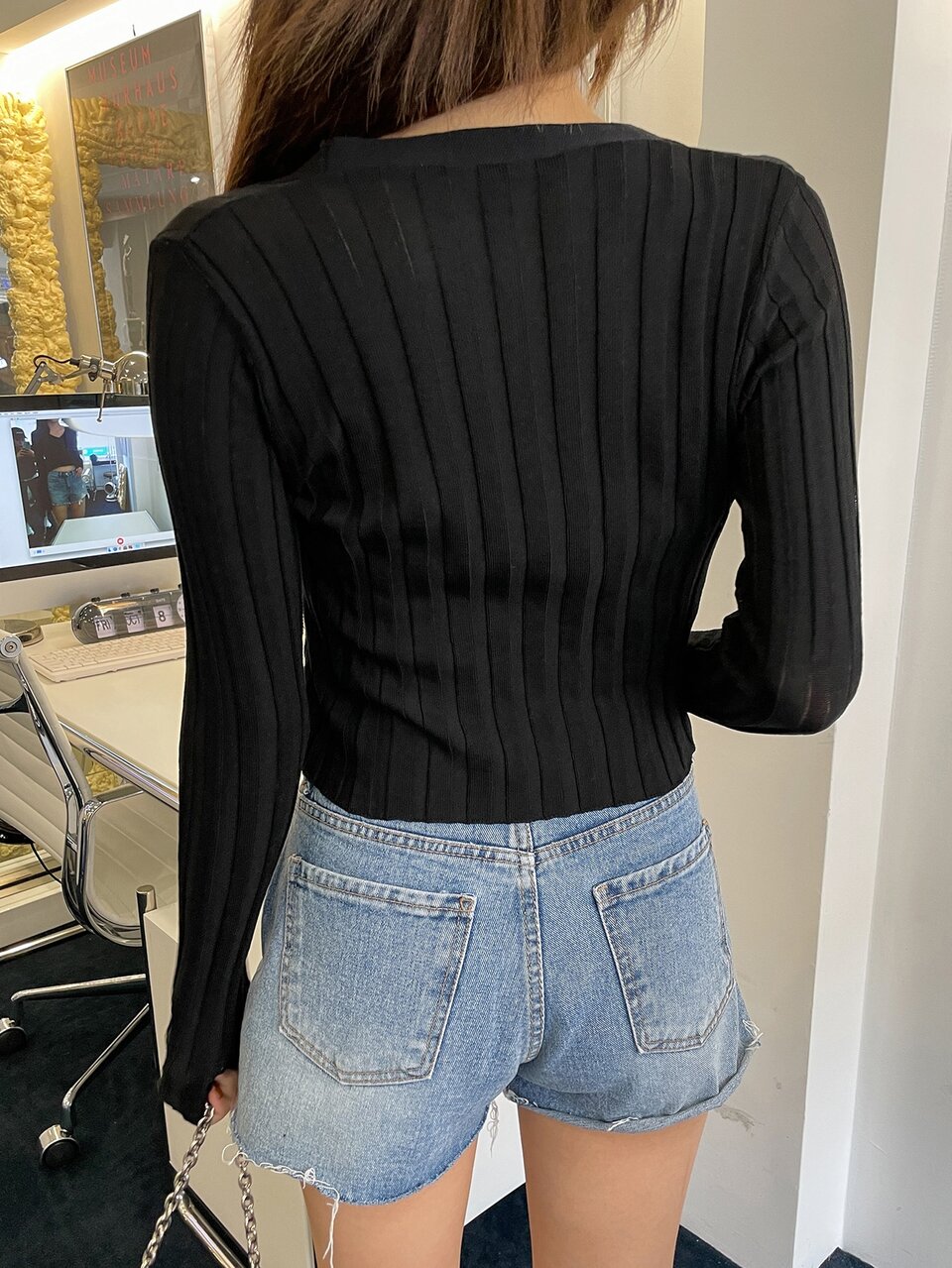 Ribbed Knit Crop Top