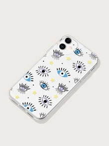 Funda de celular transparente con estampado de ojo - Multicolor - Ver 2