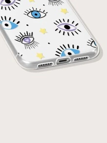 Funda de celular transparente con estampado de ojo - Multicolor - Ver 3