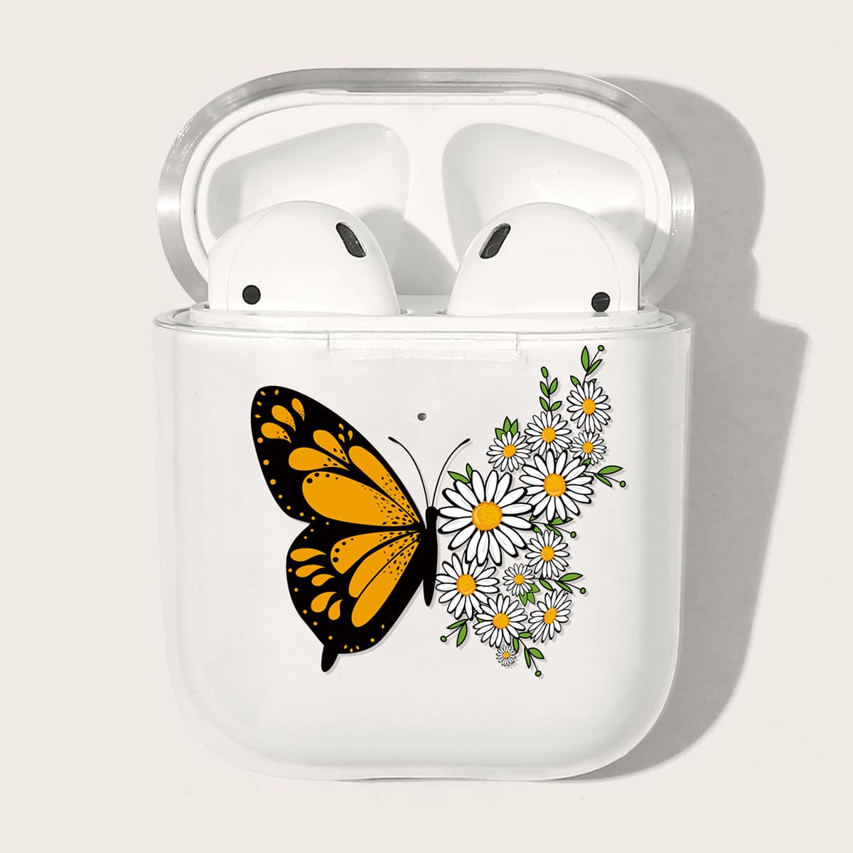 Чехол для Airpods с узором бабочки