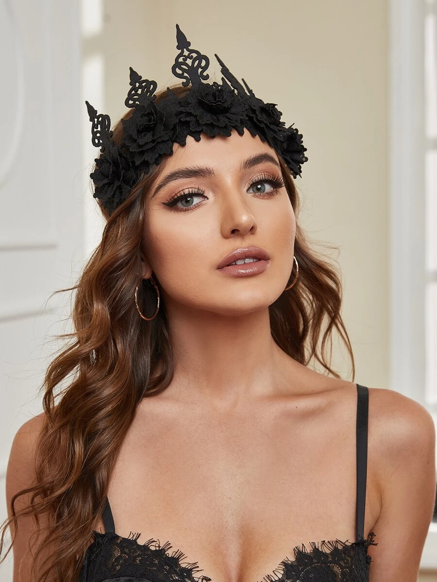 Disfraz gótico corona