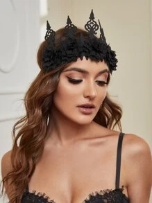 Disfraz gótico corona