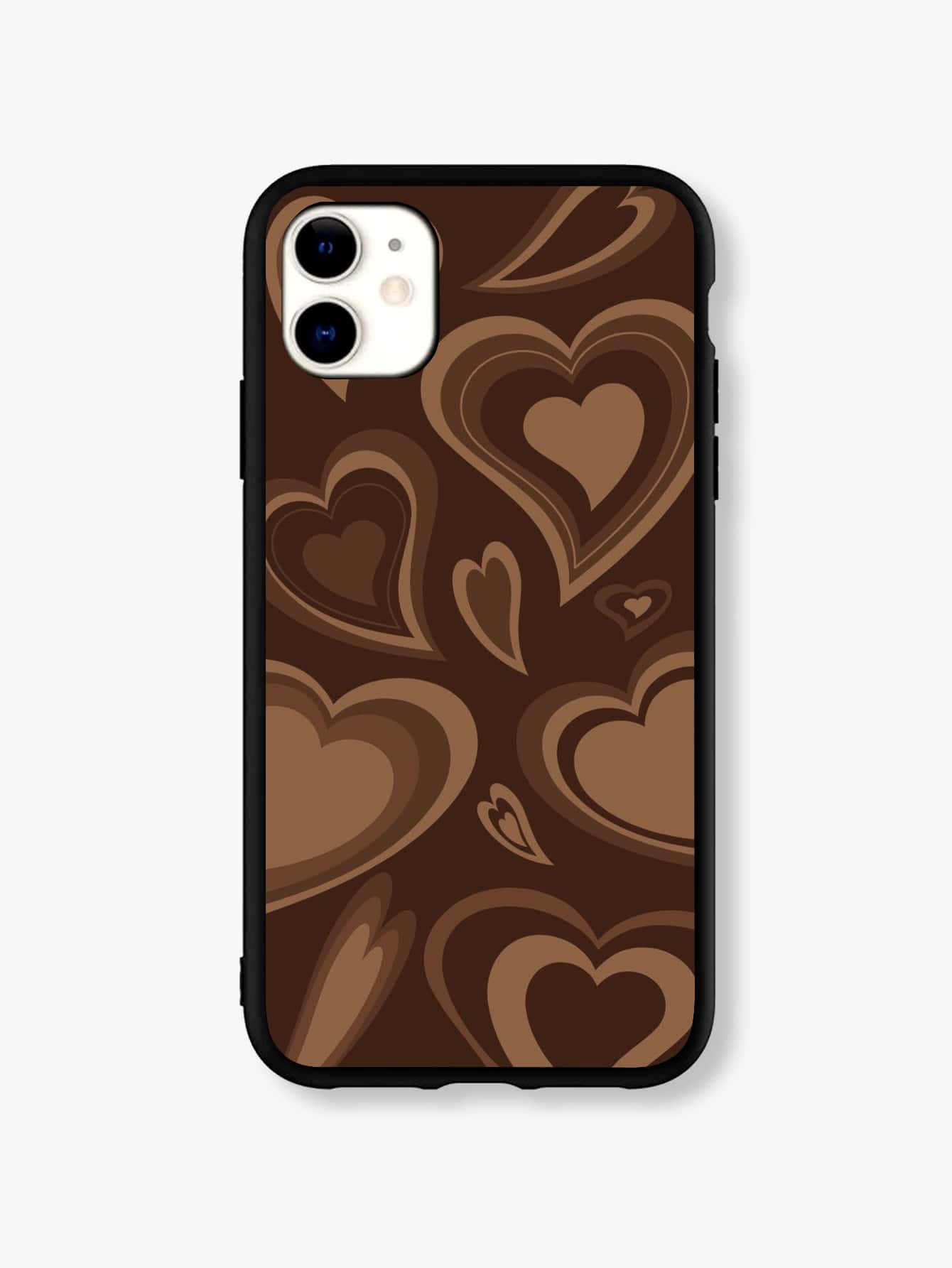 Heart Pattern Phone Case - Multicolor - View 1