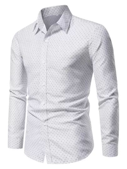 Manfinity Mode 男士全印花纽扣衬衫，秋季款