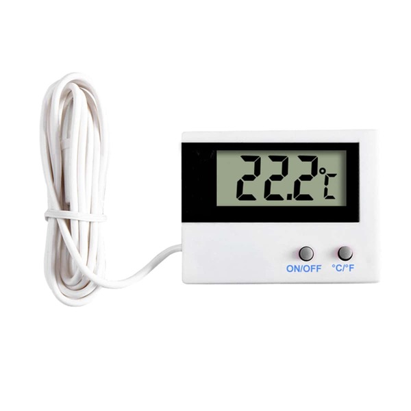 

1pc Electronic Fish Tank Thermometer, White