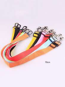 1 dây đai an toàn cho thú cưng trên ô tô màu ngẫu nhiên, dây đai an toàn cho thú cưng có thể điều chỉnh, đồ dùng cho chó khi đi chơi - Nhiều màu - Xem 5