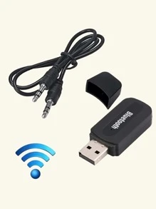 3.5毫米音頻接收器 - 黑色 - 查看 1