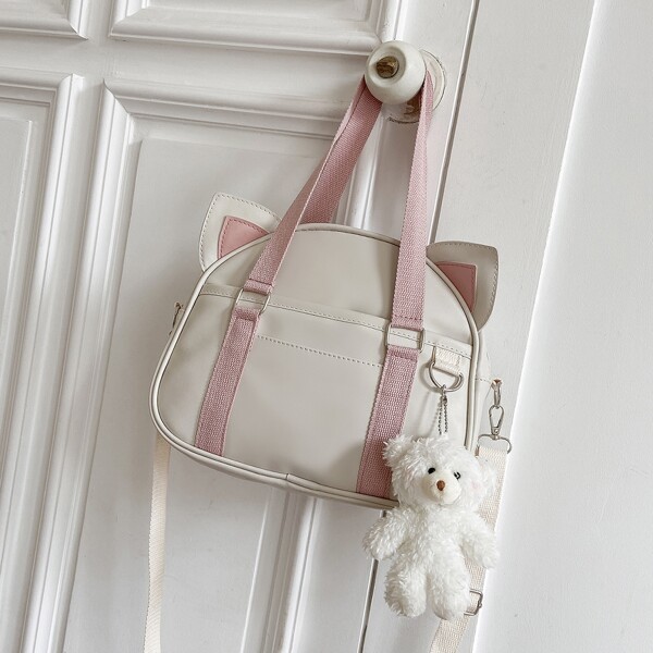 

Ear Design Shoulder Bag, Multicolor