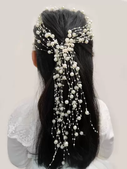 小女童10入組人造珍珠裝飾頭髮配飾