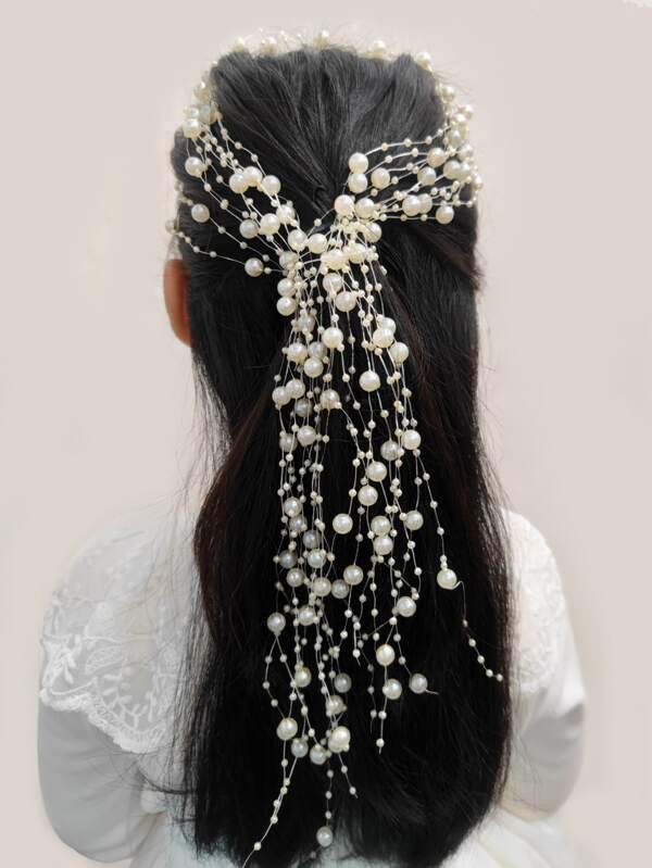 小女童10入組人造珍珠裝飾頭髮配飾